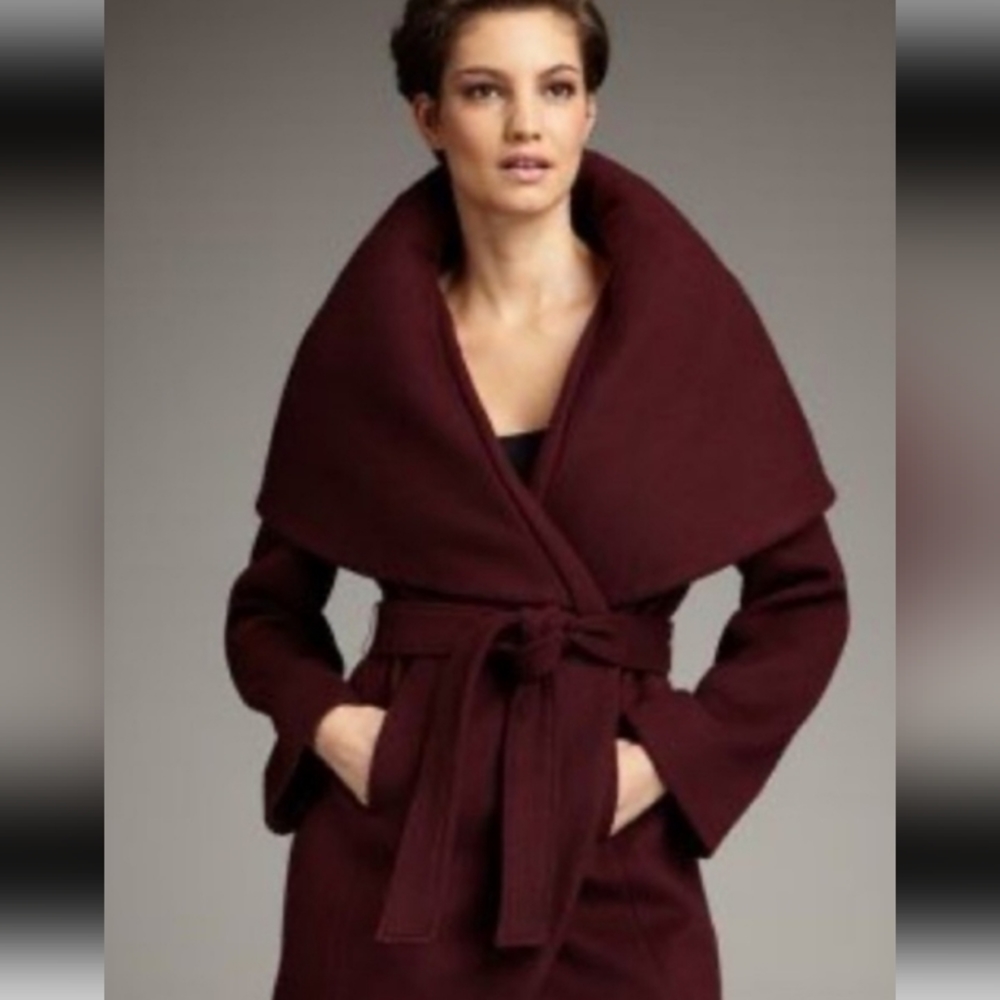 Tahari wrap coat